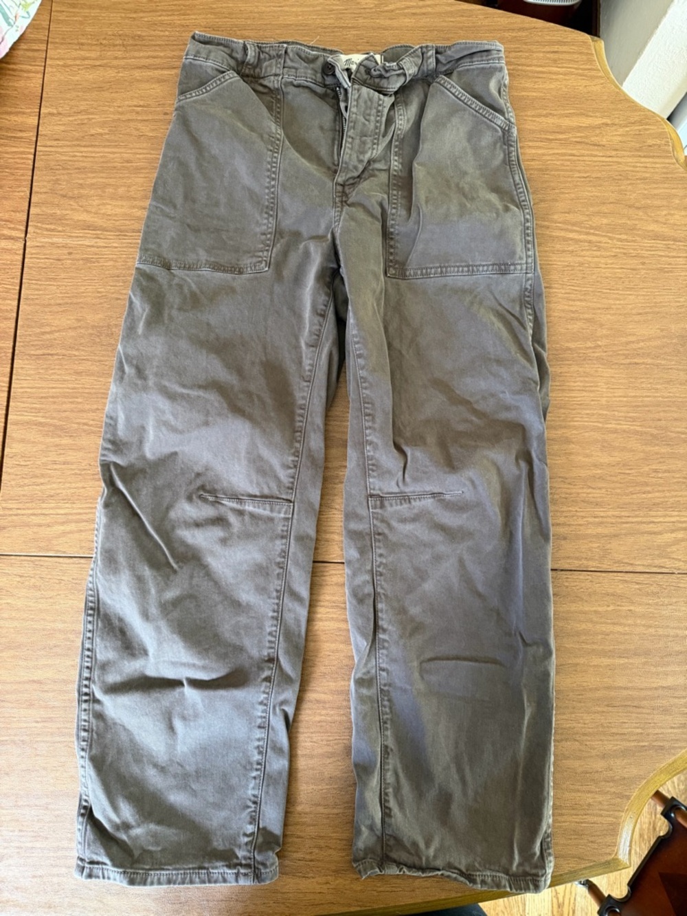 Madewell Brown Cargo Barrel Pants